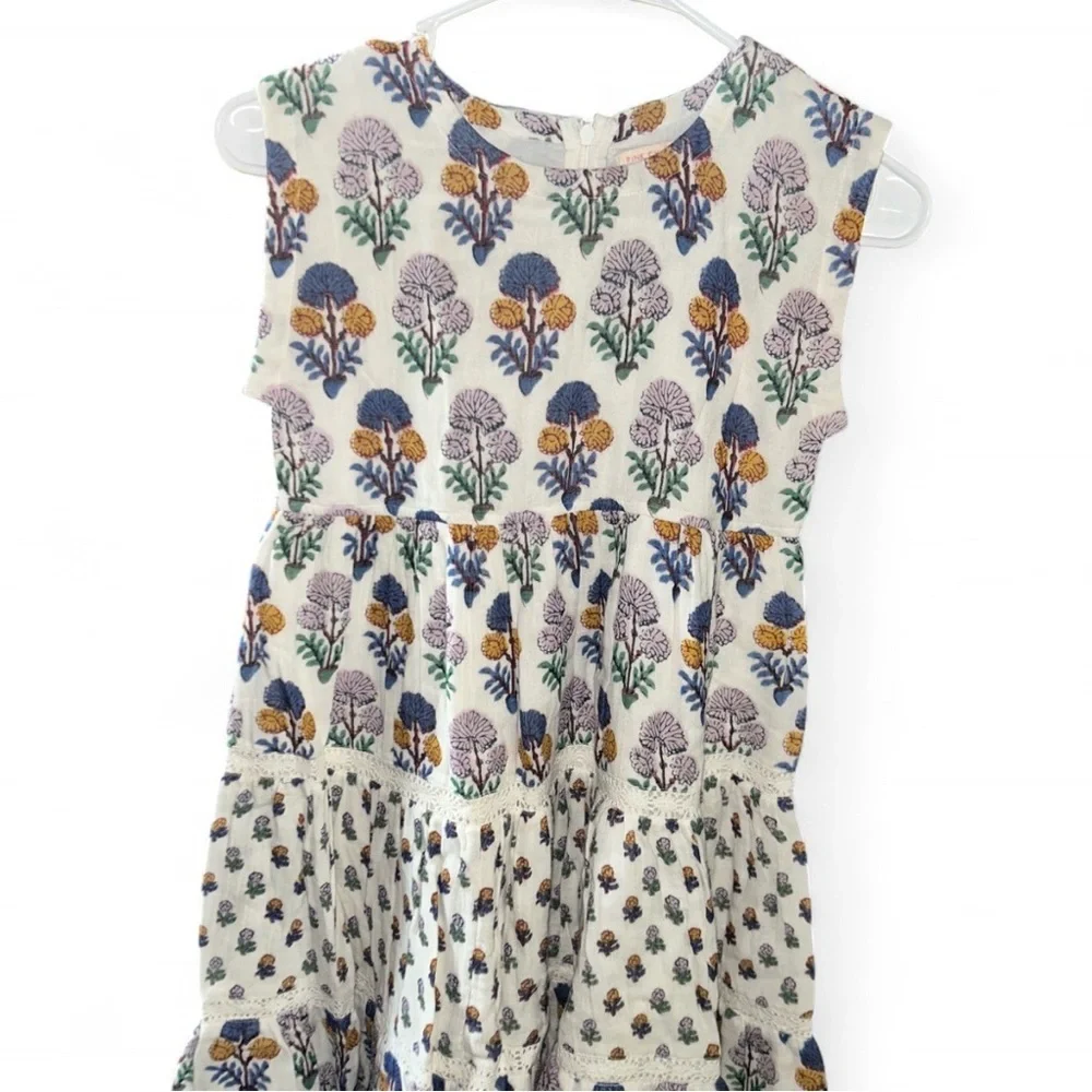 Pink Chicken Multicolor Floral Kids Dress